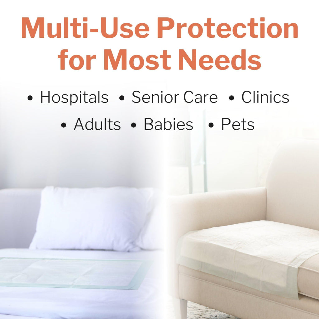 McKesson Super Underpads, Incontinence Bed Pads 30 x 36 [100 Count], Moderate Absorbency, Disposable Chux Pads for Adults, Elder