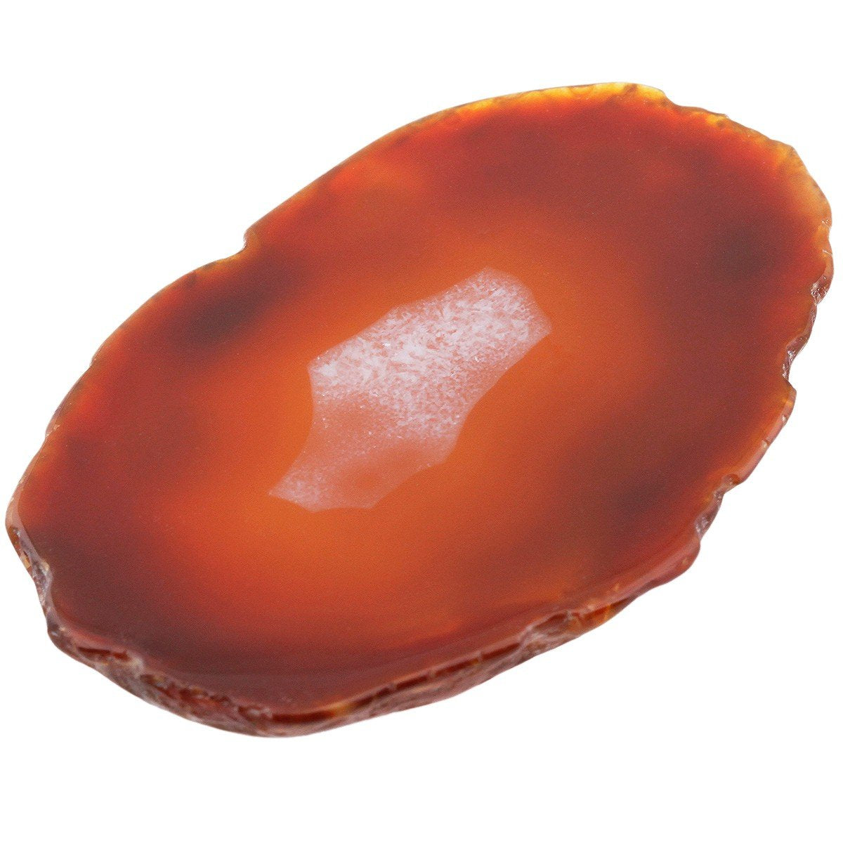 Rockcloud 10 Pcs Agate Light Table Slices, Healing Crystals Geode Stones,Irregular Home Decoration Jewelry Making,Red