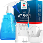 Medi grade Earwax Removal Kit, 10 oz Bottle - Ear cleaner Ear Wax Remover with 2x Spray Nozzles clean Ears & control cerumen Nat