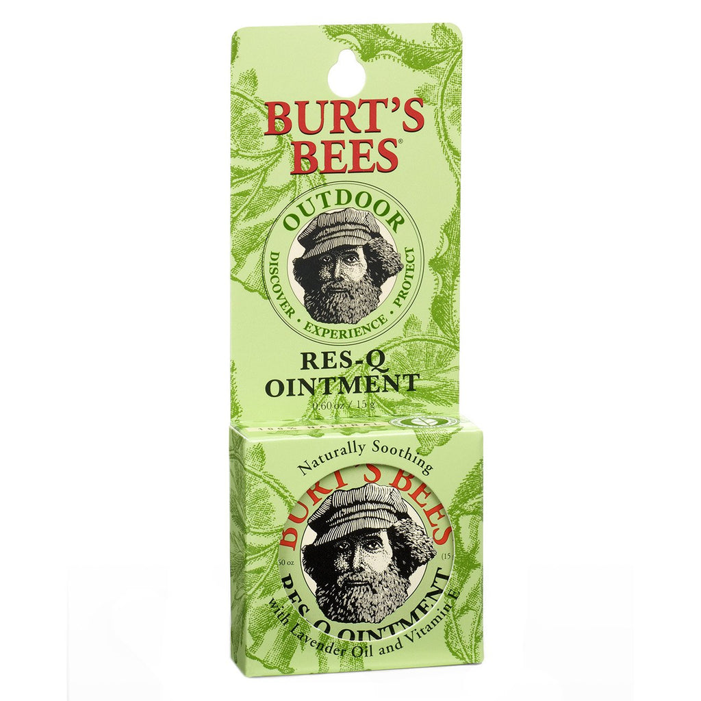 Burts Bees 100% Natural Res-Q Ointment, Multipurpose Balm - 0.6 Ounce Tin (Pack of 6)