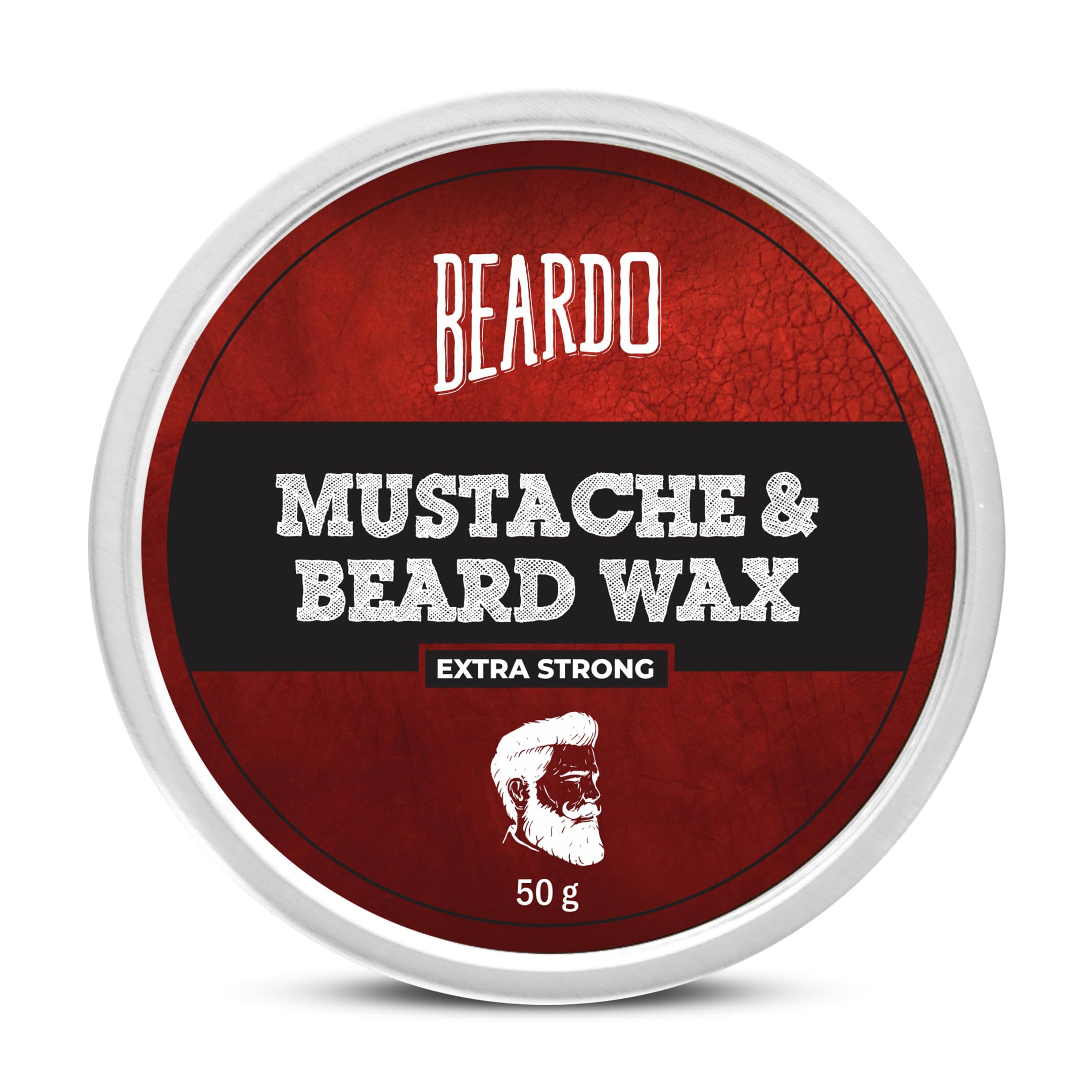 Beardo Beard And Mustache Wax, 50 Gm | Beard Wax For Beard & Mustache Styling | Long Lasting Extra Strong Hold Wax For Men | Bea