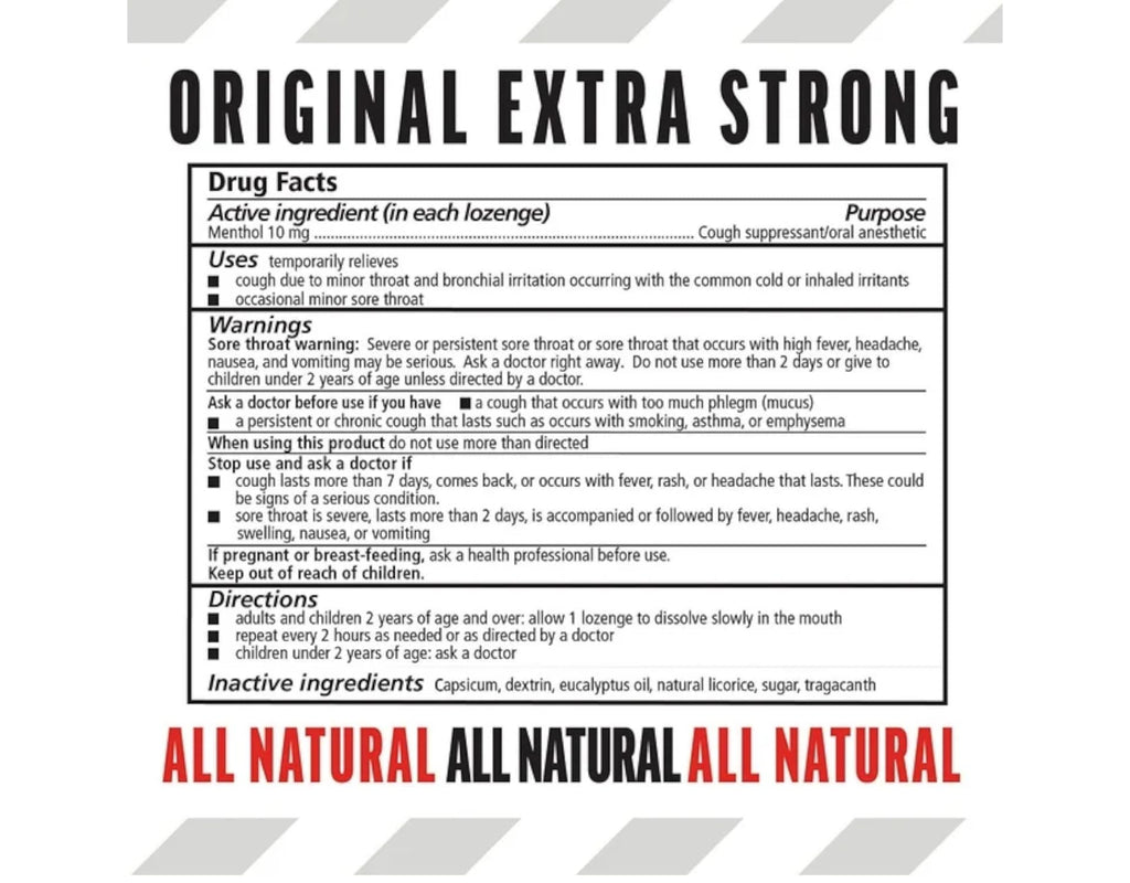Fishermans Friend Original Extra Strong 4 Pack 80 Lozenges