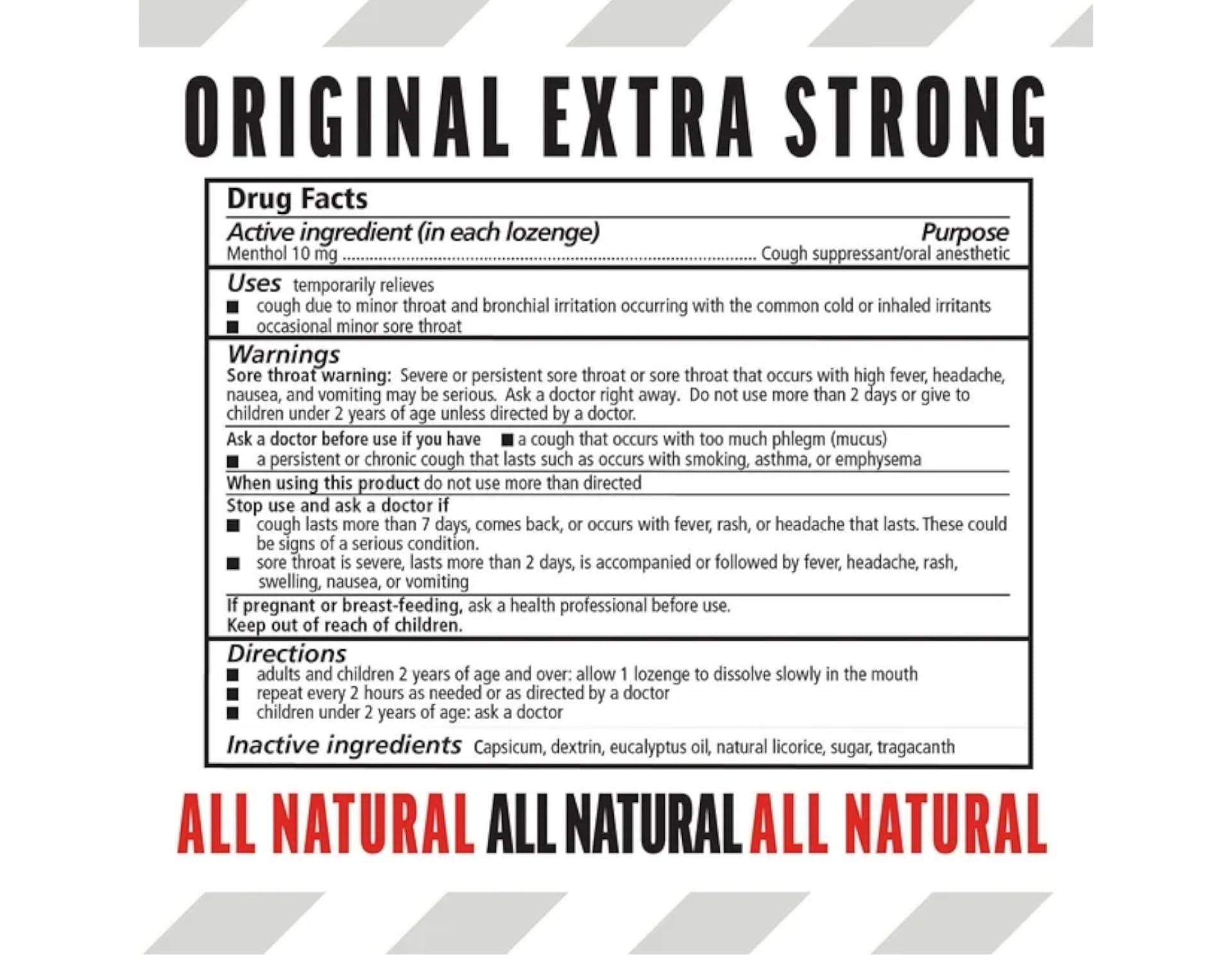 Fishermans Friend Original Extra Strong 4 Pack 80 Lozenges