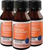 De La Cruz Merthiolate Tincture Antiseptic - First Aid for Minor Cuts, Scrapes and Burns - Mercury-Free Formula Safe for The Ent