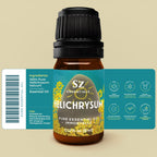 Sz Essentials - Helichrysum 100% Pure, Essential Natural Oil - Extracted from Helichrysum Italicum Immortelle - Pleasant & Sweet