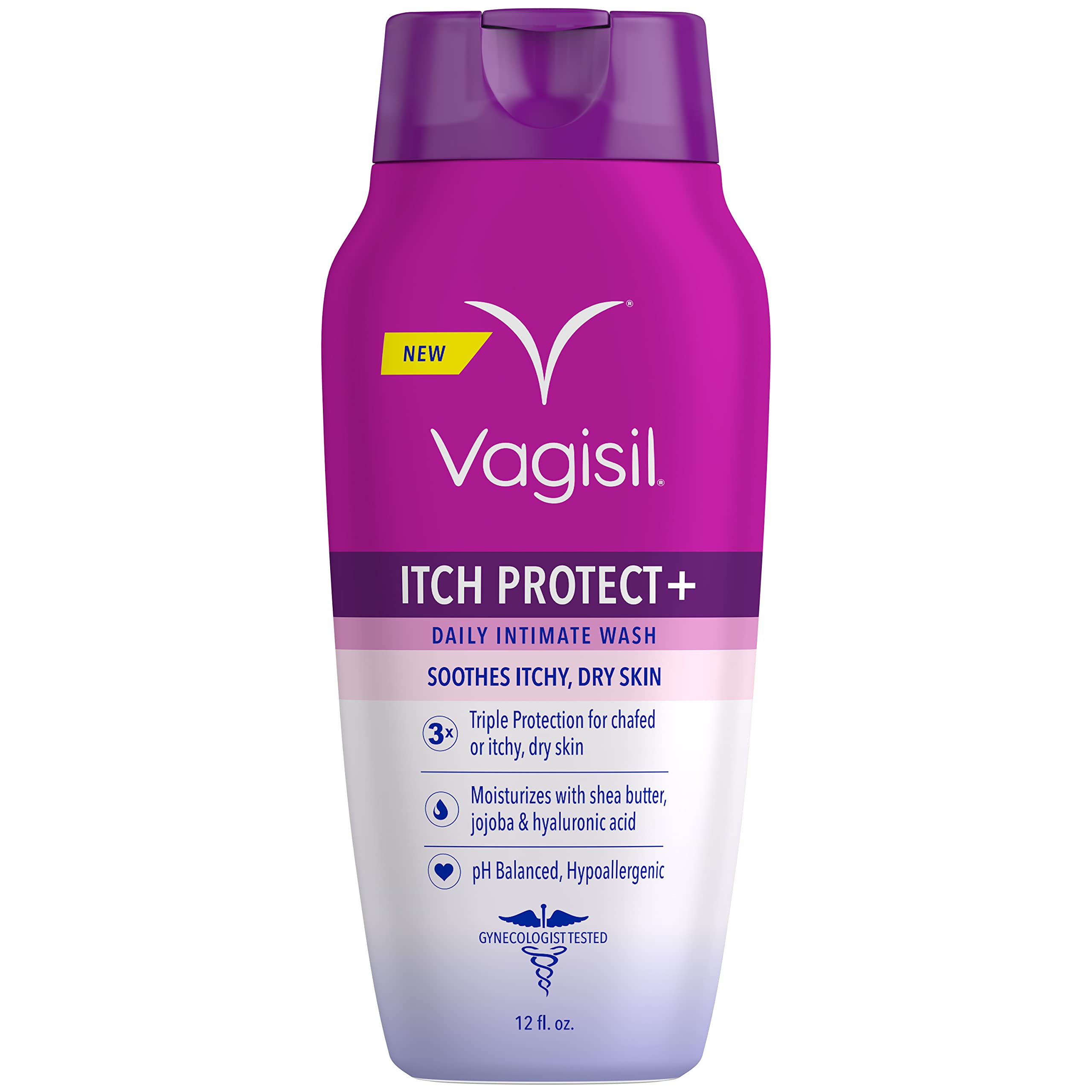 Vagisil Feminine Wash for Intimate Area Hygiene and Itchy, Dry Skin, Itch Protect+ Crme Wash, pH Balanced and Gynecologist Teste