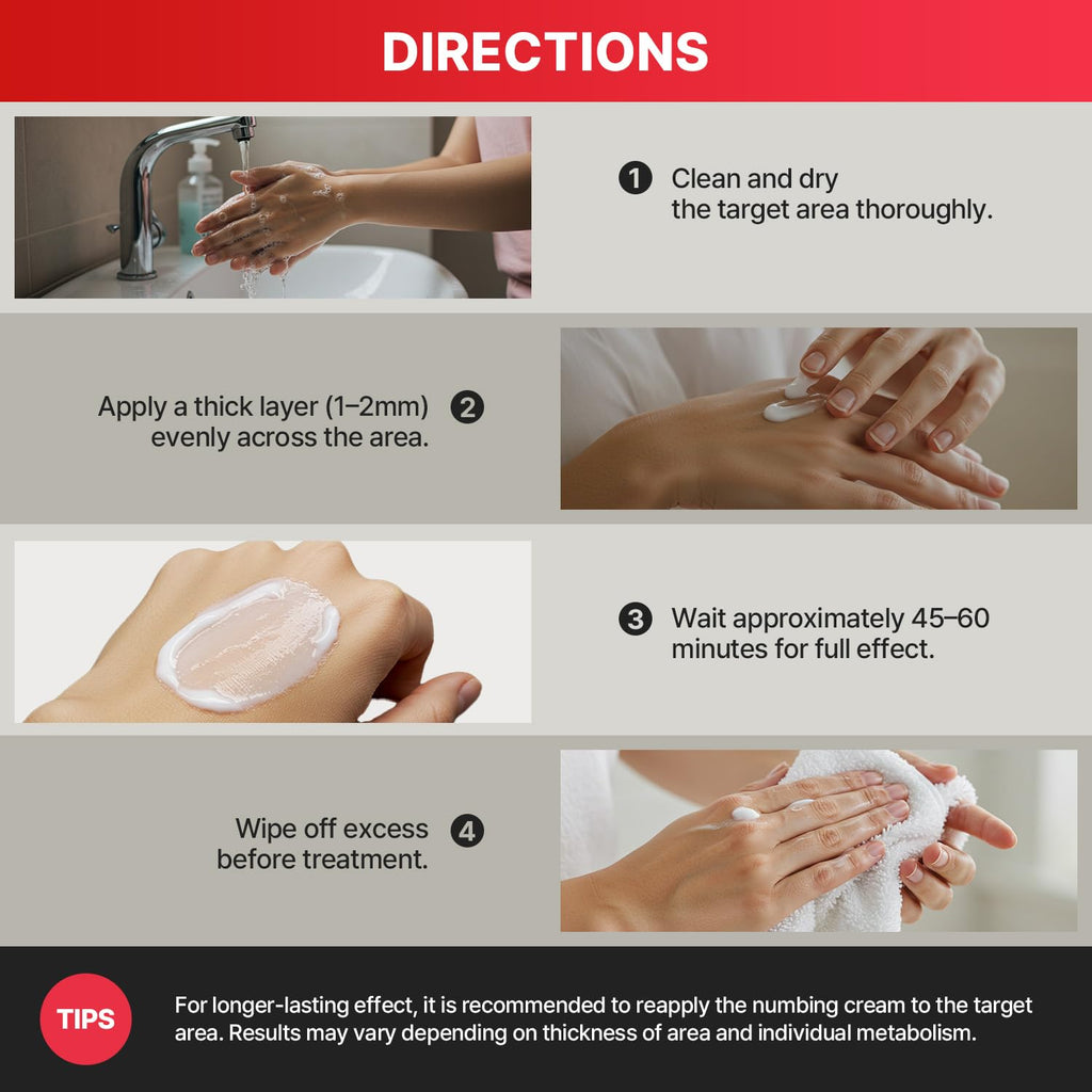 Treatonic Numbing Cream: Extra Strength Numbing Cream for Discomfort, Burning, Itching, & After Sun - Maximum Strength Topical A