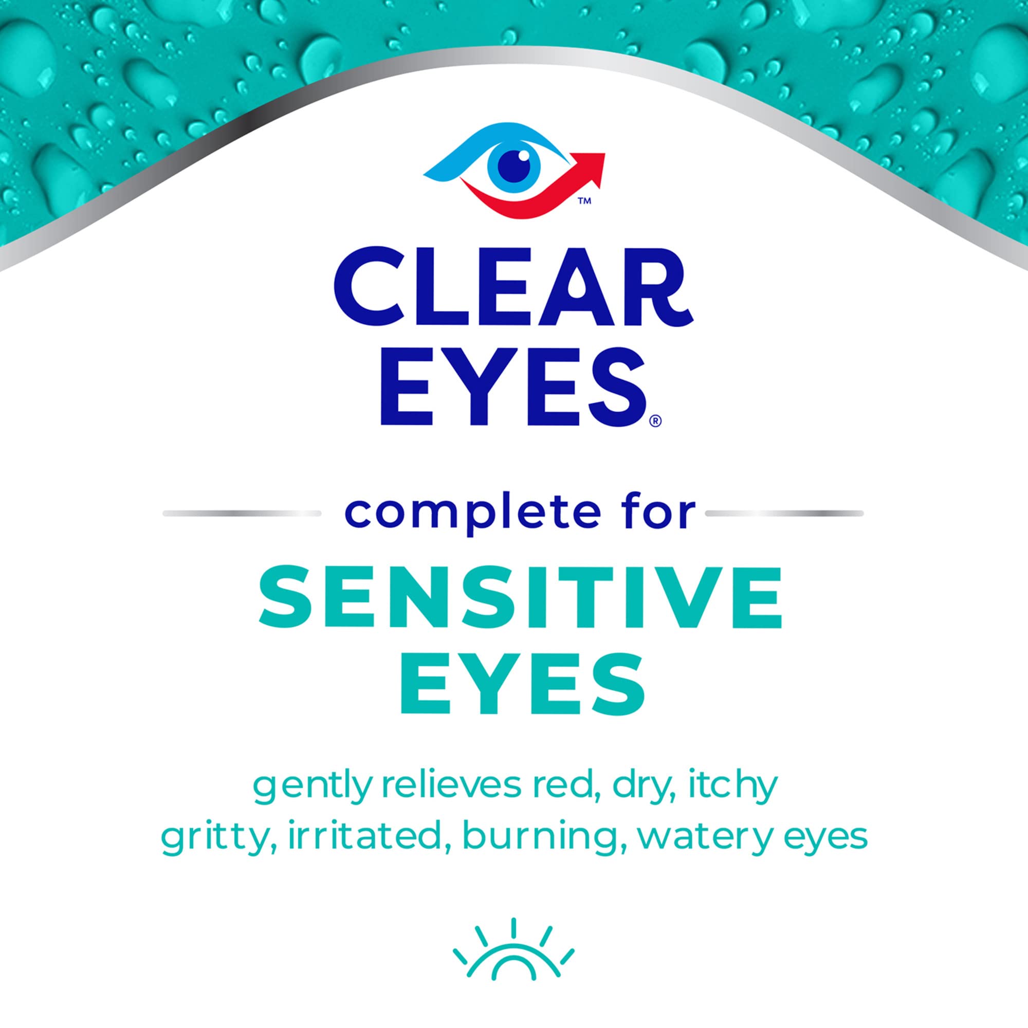 Clear Eyes for Sensitive Eyes, Redness Reliever Eye Drops, 0.5 oz