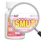 HealthA2Z Bismuth | Bismuth Subsalicylate 262mg | Multi-Symptom Relief | (100 Count (Pack of 1))
