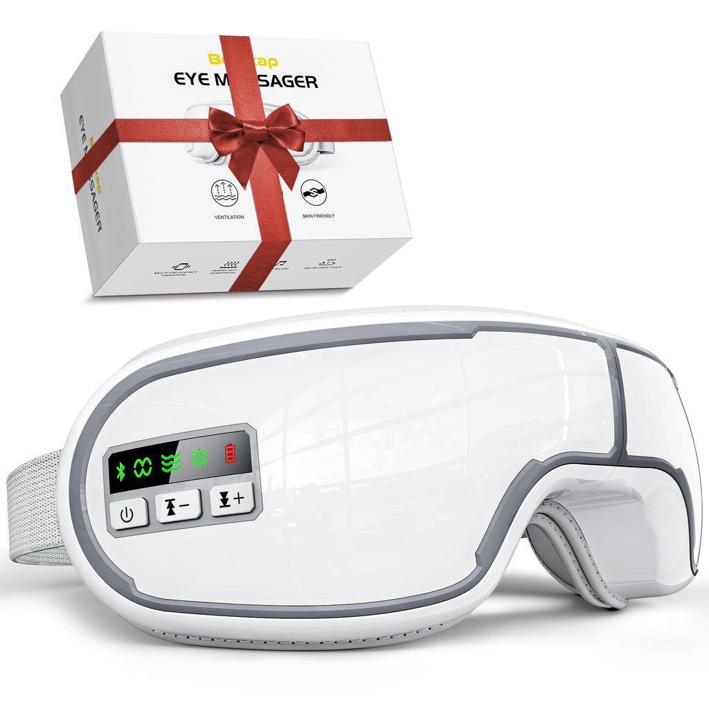 BEINKAP Eye Massager, New Year Birthday Gifts for Women, FSA HSA Eligible Eye Massager with Heat, Eye Mask Eye Massager for Migr