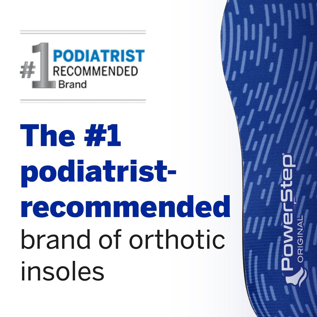 PowerStep Pinnacle Maxx Orthotic Insoles - Orthotics for Overpronation with Maximum Stability & Comfort - Firm + Flexible Angled