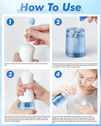 CYOUH Electric Neti Pot Nasal Irrigation System - 300ml Cordless Sinus Rinse Machine for Adults & Kids, Nose Wash Bottle with 3