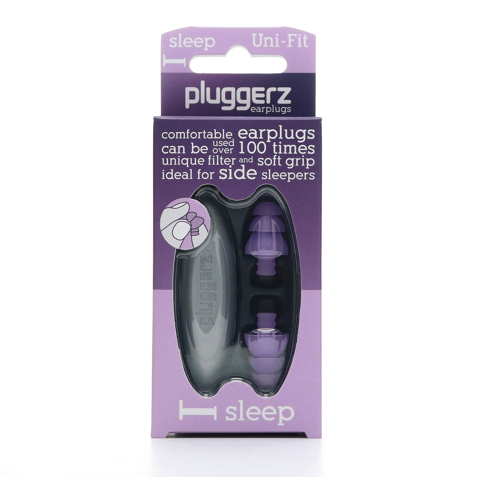 Pluggerz Sleep Earplugs ? Reduces Background Noise - Hypoallergenic and Safe for Your Ears, Comfortable, Perfect for a Long Nigh