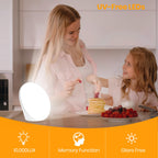 LASTAR Sun Lamp, 10,000 Lux Sunlight Lamp with 4 Color Temperatures & 5 Brightness & 1H Timer, 12 RGB Colors Touch Control with