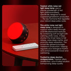 630nm Red Light Therapy Sleep Device, Red Night Light Lamp to Support Deep Relaxation and Improve Sleeping for Adult & Elderly A