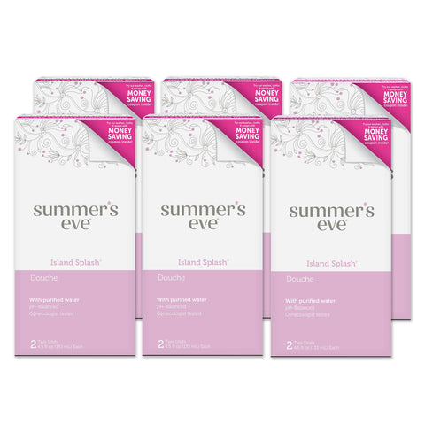 Proposed Value: Summer's Eve Douche, Vaginal Douche for Women, Island Splash, 2 Units, 4.5 Oz Each, 6 Pack