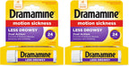 Dramamine All Day Less Drowsy Motion Sickness Relief | 8 Tablets Included (Pack of 2)