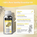 HIQILI 16 Ounces Vanilla Essential Oil, Strong Fragrance for Body Lotion, Candle Making, Soap, Aromatherapy-16 Fl Oz