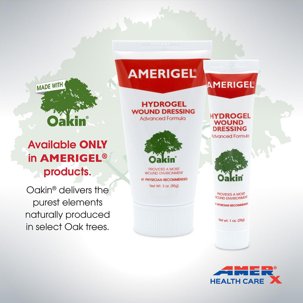 AMERIGEL Hydrogel Wound Dressing (1 oz.) - Provides Moisture-Rich Healing Environment for Dry Wounds