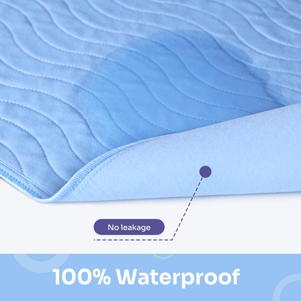 Conkote? Washable Underpads, 34 x 36 (Pack of 4), Waterproof Protective Pad for Bed, Couch, Sofa, Floor, Reusable Bedwetting Inc