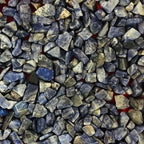 Indian Consigners Natural Crushed Polished Tumbled Gem Stone Chips, Decoration & Healing Crystals (Sodalite)