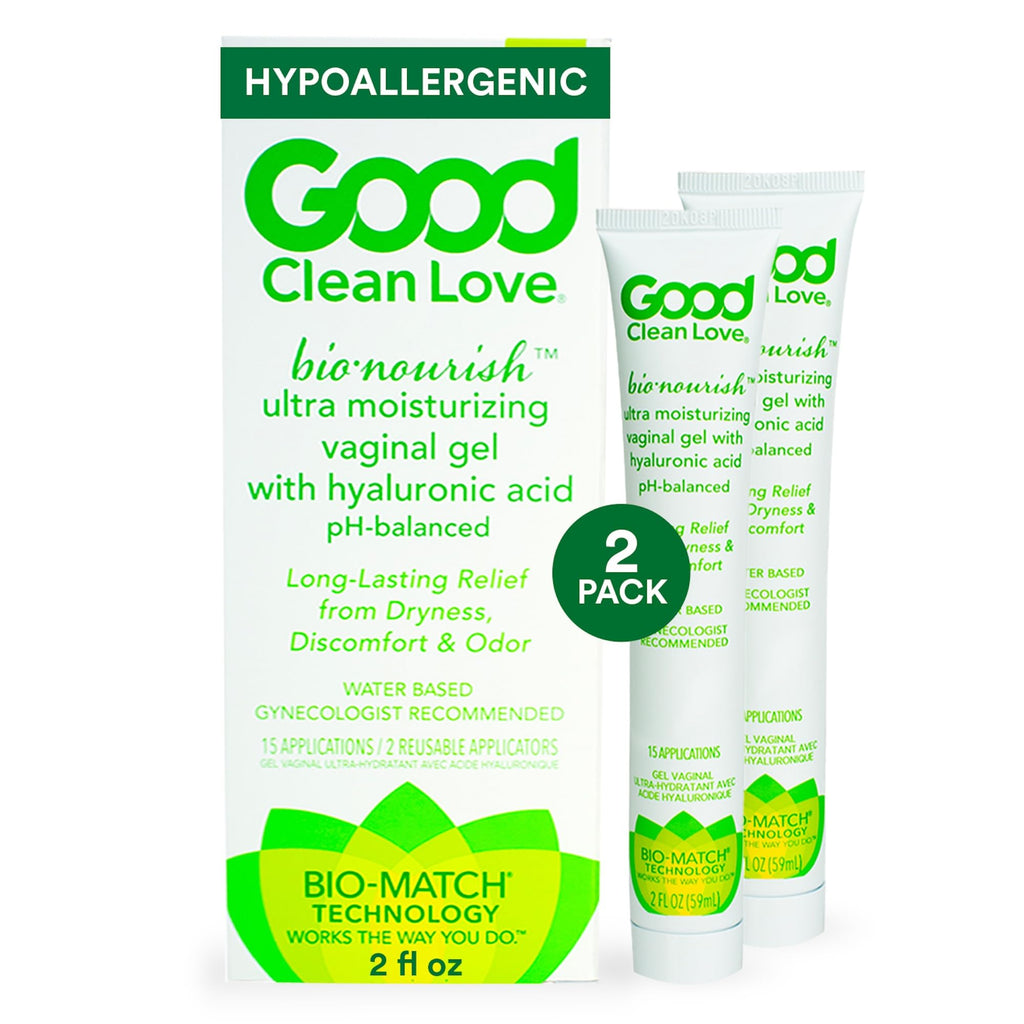 Good Clean Love BioNourish Ultra Moisturizing Vaginal Gel with Hyaluronic Acid, pH-Balanced Vaginal Moisturizer, Water-Based Fem