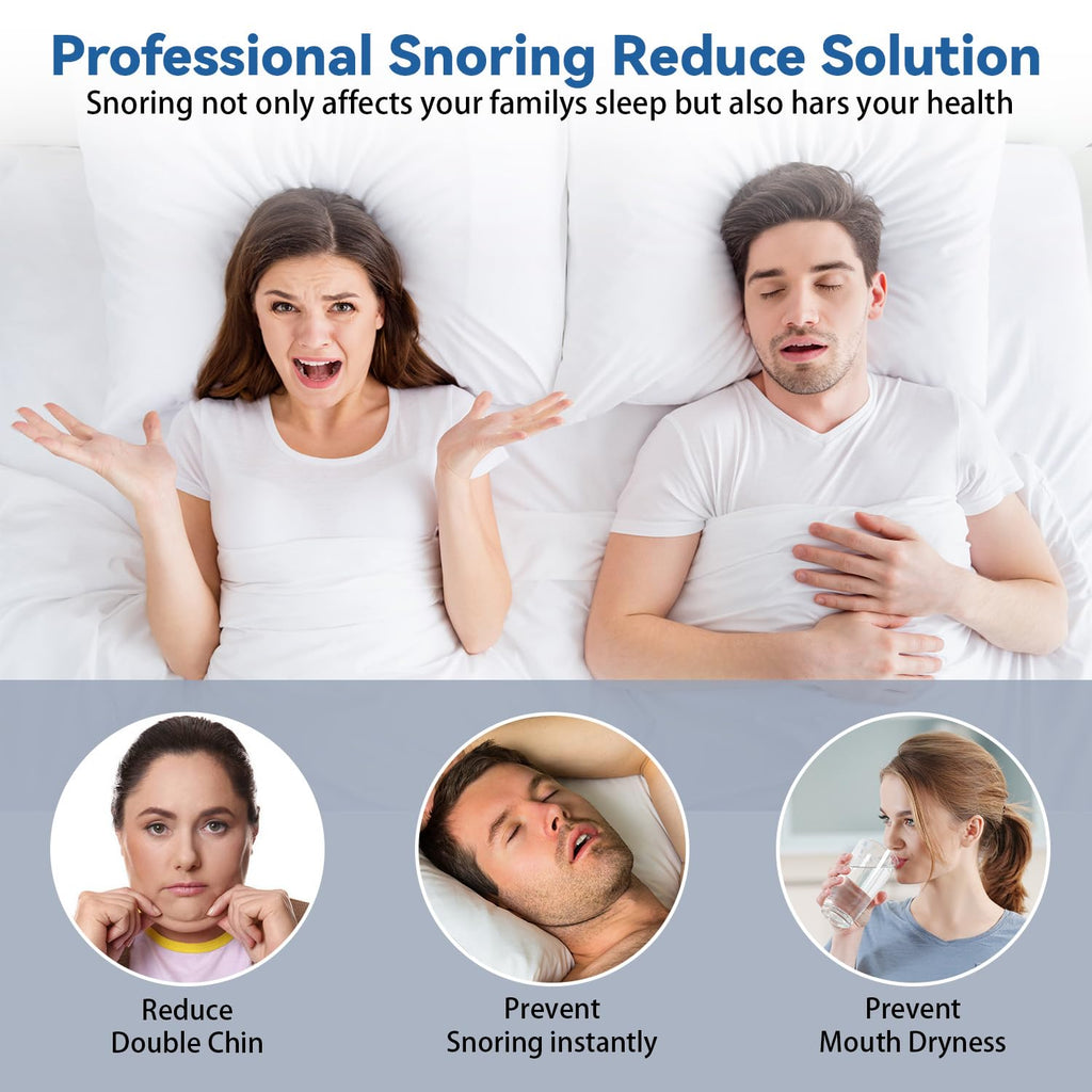 Chin Strap for CPAP Users,Chin Strap for Snoring,Adjustable & Breathable Anti Snoring Chin Strap for Sleeping, Jaw Strap for Sle