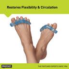 PROFOOT Flex-tastic Toe Spacers, Gel Toe Separators for Foot Pain, Bunions, Overlapping & Hammer Toes, Helps Restore Alignment &