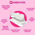 FLO Organic Bamboo Period Pads for Women, Feminine Care, Organic Menstrual Products, Plant-Based, Sanitary Napkins for Women, Wo