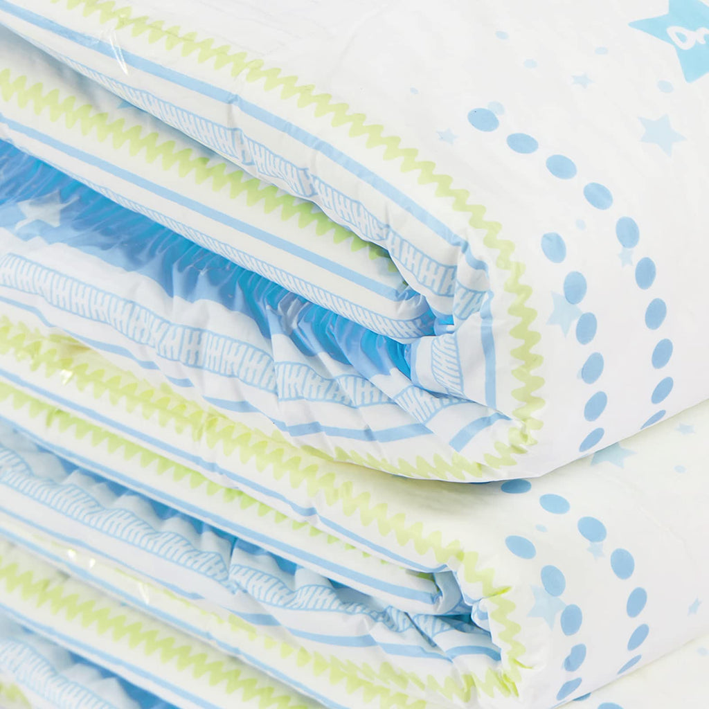 Littleforbig Printed Adult Brief Diapers 10 Pieces - Astro Babies(X-Large 48-56)