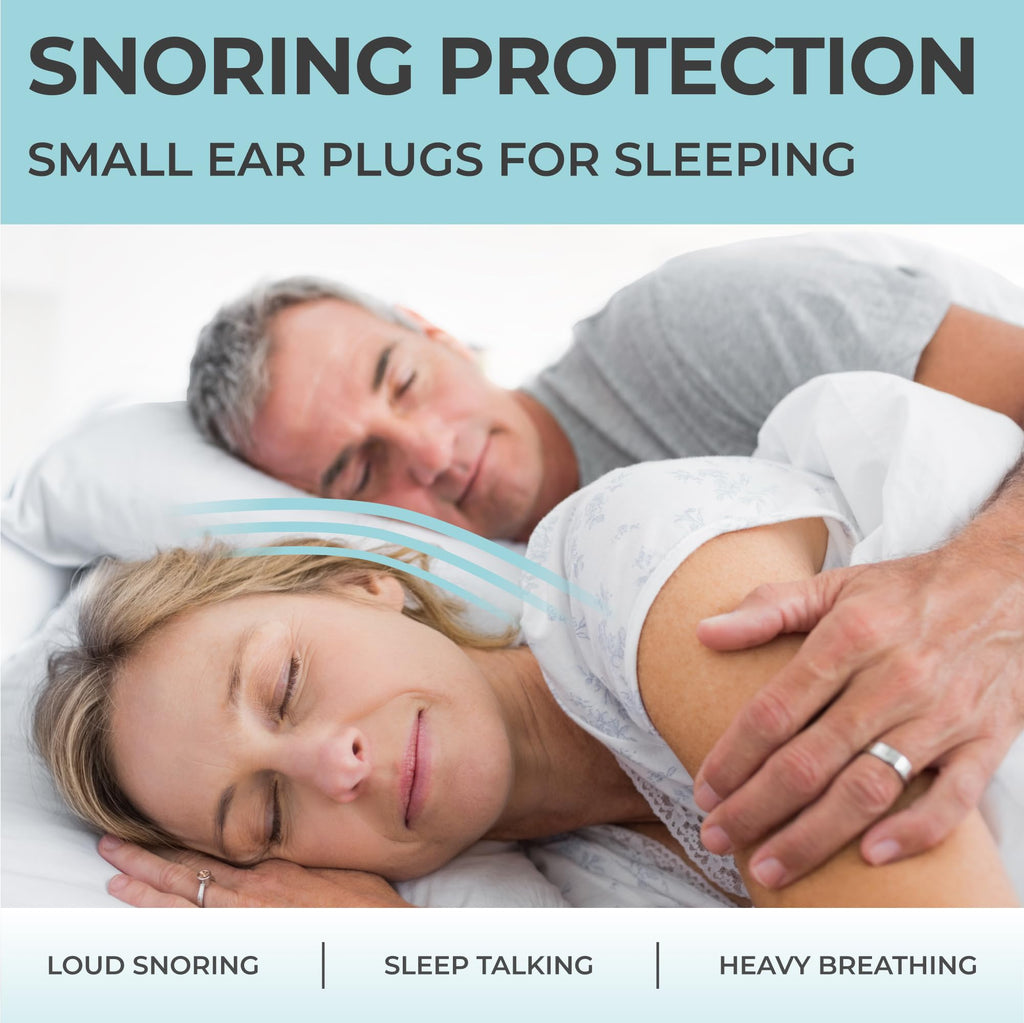Peace&Quiet PQ Small Ear Plugs for Sleeping - 40 Earplugs for Sleep, Snoring, Small Ear Canals, Noise Cancelling 32 dB, Sound Bl