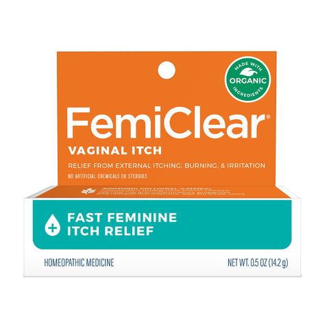 FemiClear Vaginal Itch Relief | Fast Feminine Itch Relief | Made with All-Natural & Organic Ingredients | Feminine Hygiene Produ