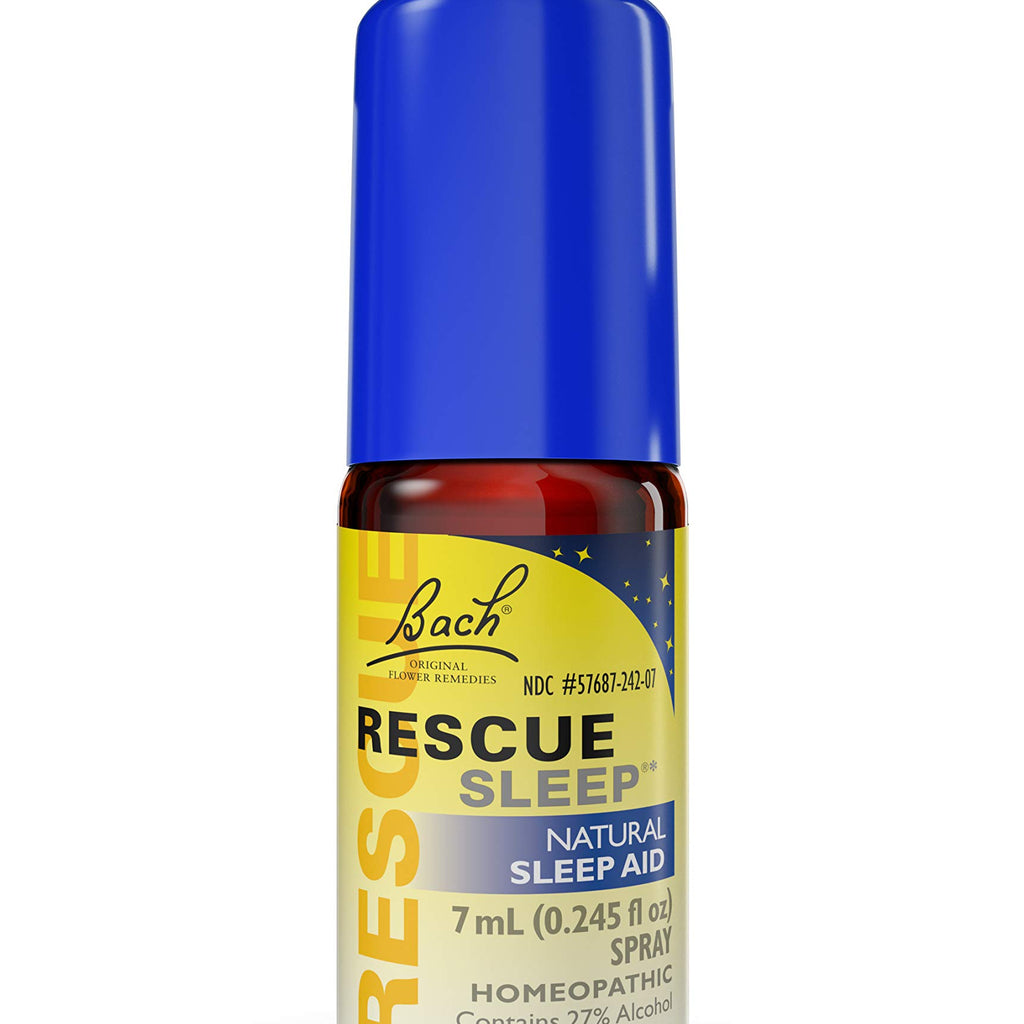Bach RESCUE SLEEP Spray 7mL, Natural Sleep & Stress Relief Aid, Homeopathic Flower Essence, Vegan, Free of Melatonin, Sugar, and
