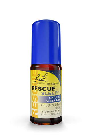 Bach RESCUE SLEEP Spray 7mL, Natural Sleep & Stress Relief Aid, Homeopathic Flower Essence, Vegan, Free of Melatonin, Sugar, and