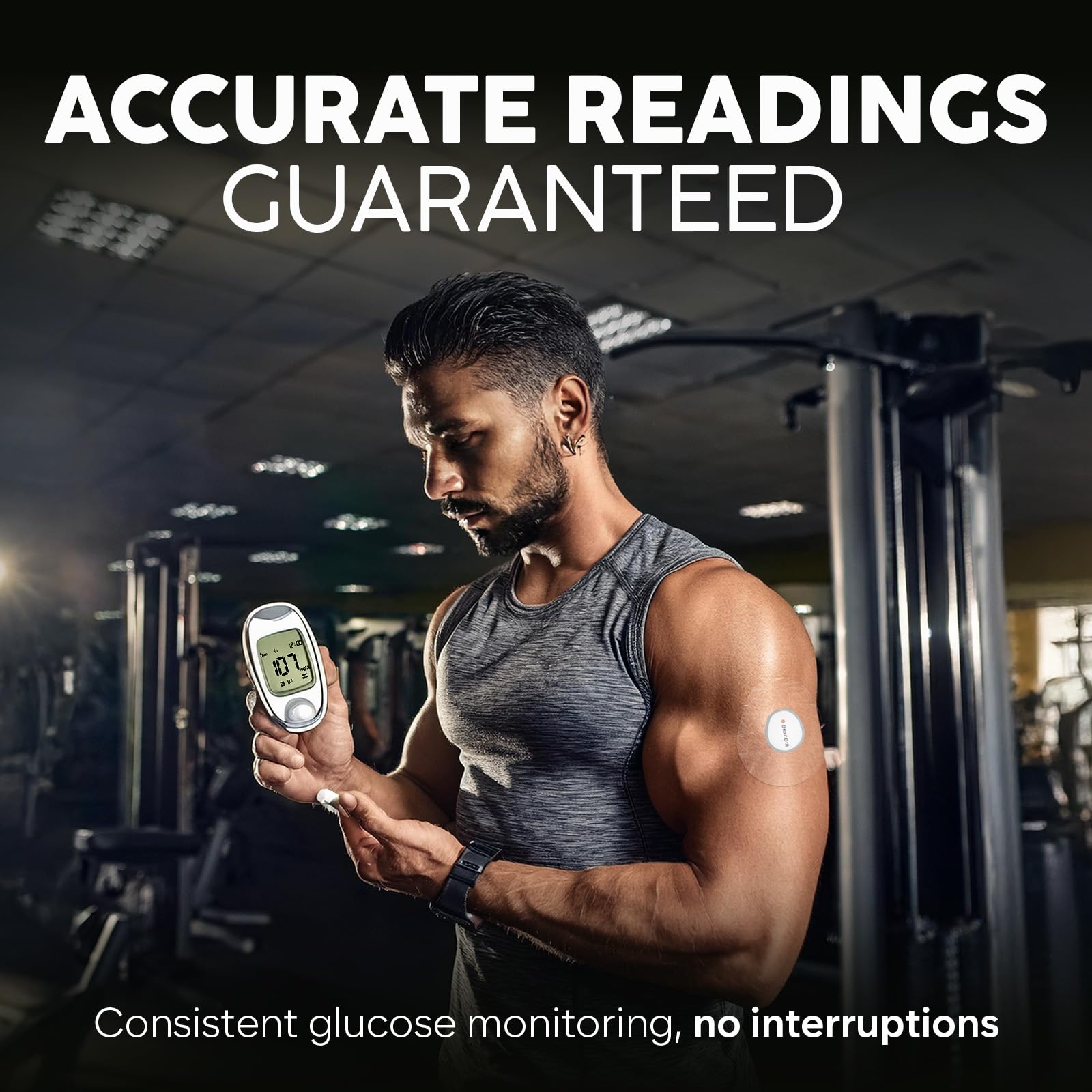 Adamson Dexcom G7 Over Patches Waterproof - 20 Clear Adhesive Patches - Transparent CGM Covers No Glue on Sensor - Strong Hold -