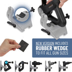 QMount Adjustable Massage Gun Wall Mount - Massage Gun Holder for Hands Free Self-Massage - Compatible with Nearly All Massage G