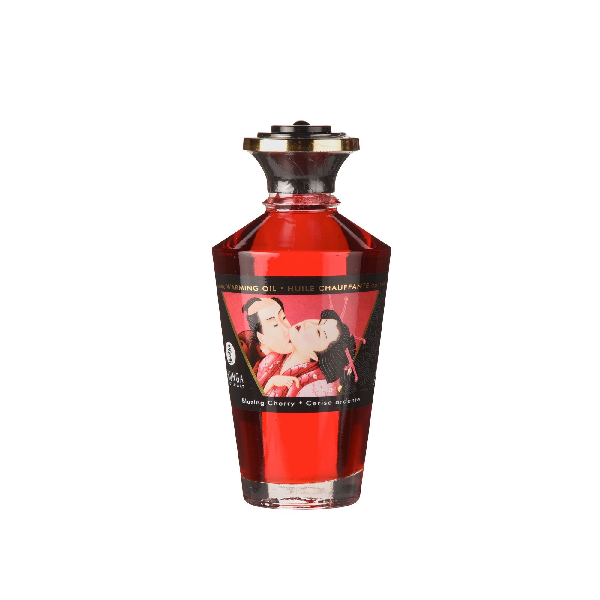 Shunga Warming Massage Oil 3.5 Fluid Ounces (Cherry)