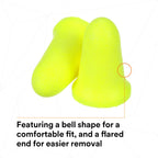 3M Ear Plugs, 200 Pairs/Box, E-A-Rsoft FX 312-1261, Uncorded, Disposable Foam Earplugs, Noise Reduction Rating NRR 33, Drilling,