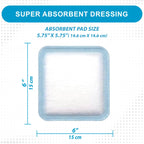 MedVance Super Absorbent Dressing, Non-Adhesive Pads for Wound Care, for Pressure Ulcers & 1st/2nd Degree Burns, Superior Moistu