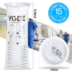 YGDZ Vomit Bags, 15 Pack Vomit Bags Disposable, 1000ml Barf Bags, Leak Resistant Throw Up, Portable Emesis Bags Puke Nausea Bags