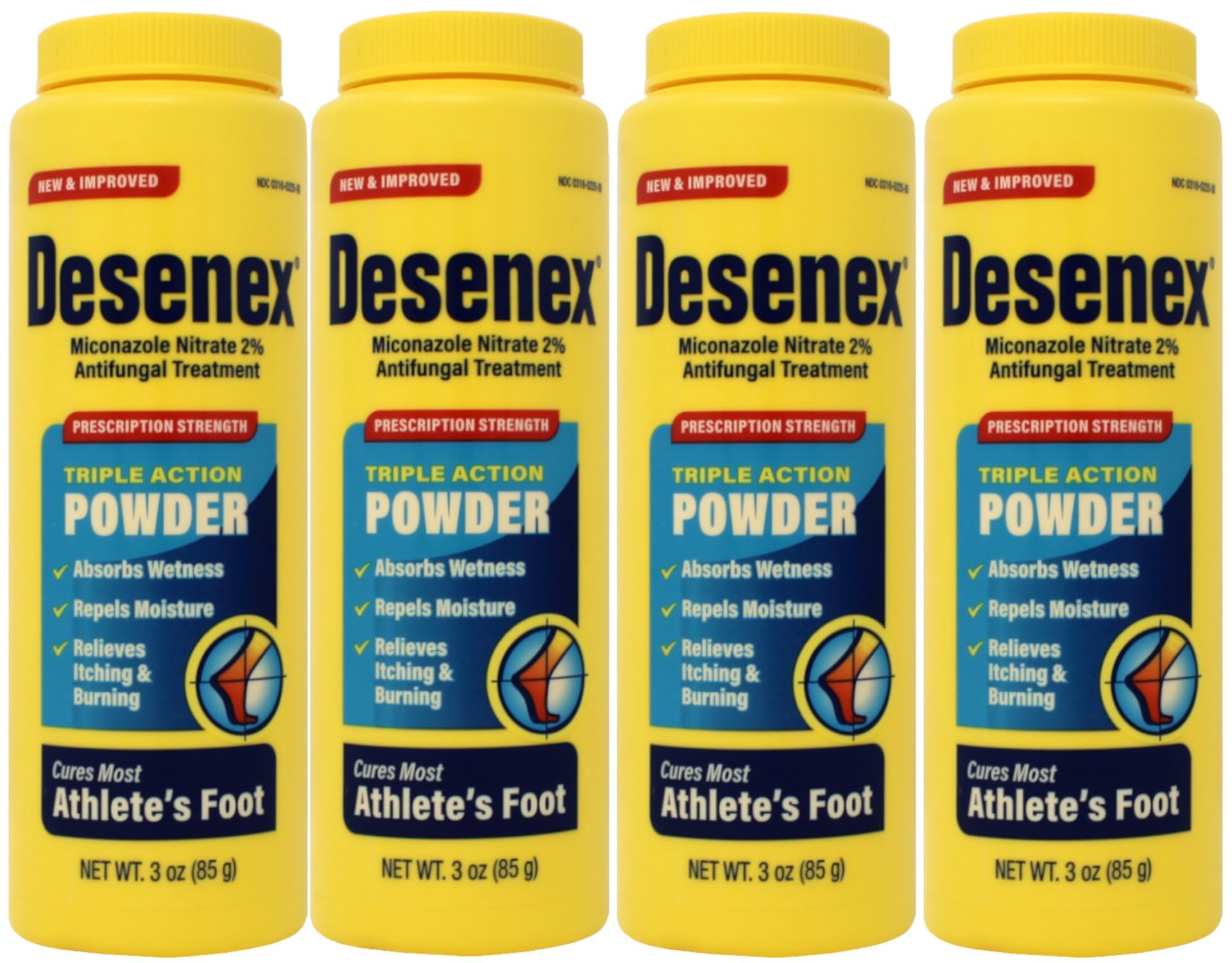 Desenex Antifungal Powder 3 oz (Pack of 4)