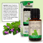 Natures Answer USDA Organic Patchouli Essential Oil, 100% Pure | Natural Aromatherapy Oil for Diffuser/Humidifier, Steam Distill