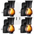 Earffloz Blank Plug-in Air Freshener 4 Sets Empty Wall Plug Oil Diffuser for DIY Characteristic Home Scent from Natural Essentia