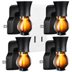 Earffloz Blank Plug-in Air Freshener 4 Sets Empty Wall Plug Oil Diffuser for DIY Characteristic Home Scent from Natural Essentia