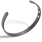 LUXAR Mens/Womens Magnetic Therapy Bracelet | Solid Titanium or Solid Copper | Sophisticated Solid Titanium Bangle with Rare-E