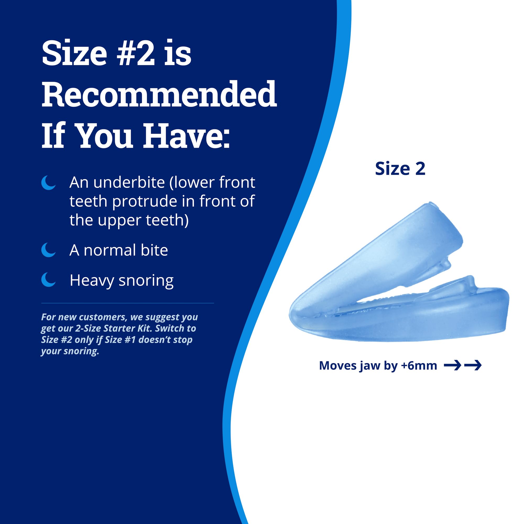 ZQuiet Anti-Snoring Mouthpiece Solution - Comfort Size #2 (Single Device) + Cleaner (1.5oz Bottle) - Made in USA Snoring Solutio