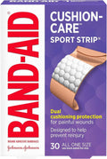 Band-AID Bandages Cushion-Care Sport Strip 30 ea (Pack of 3)