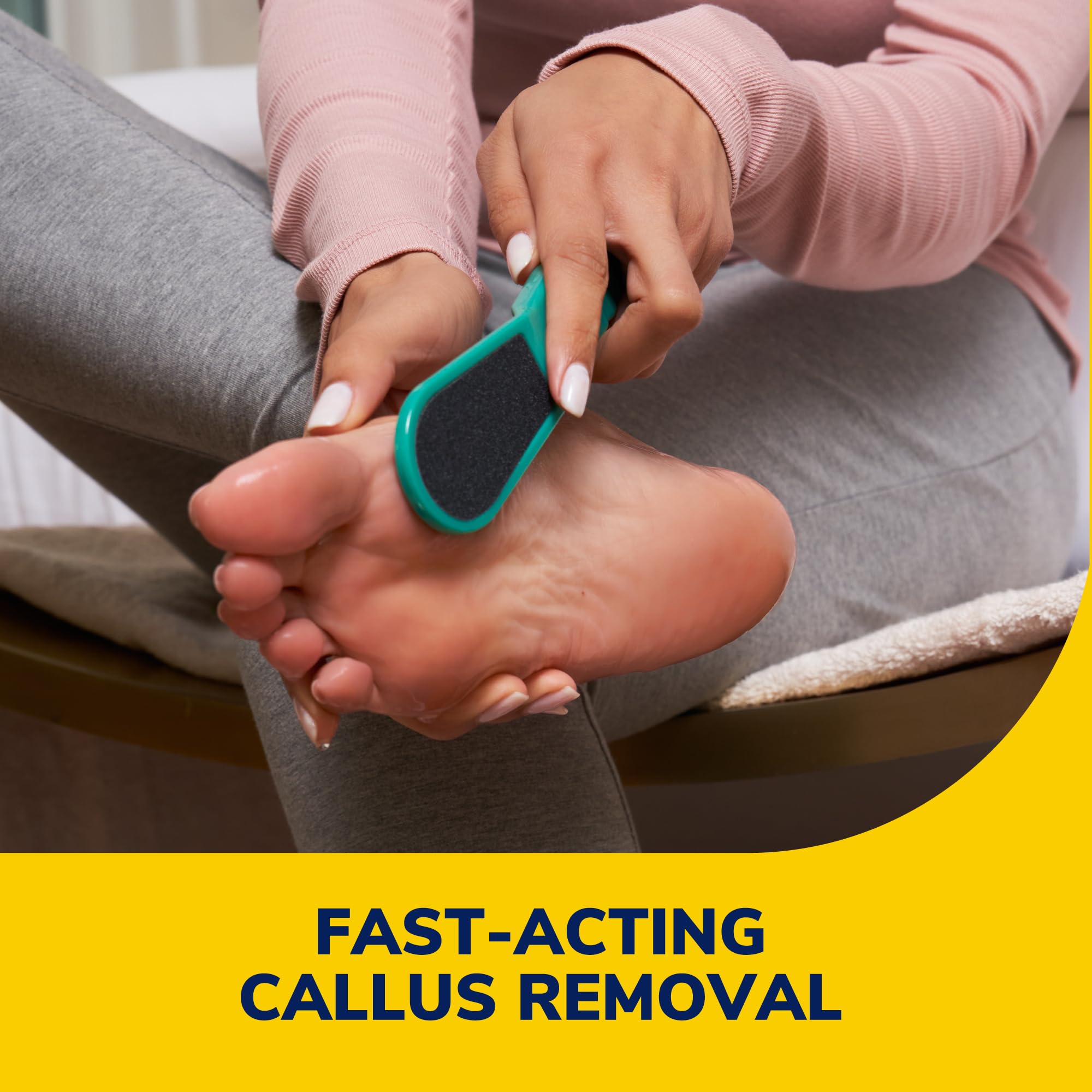 Dr. Scholl's Fast Acting Callus Remover Gel Kit, Hard Skin Removal, Smooth Soft Feet in Minutes, Salon Professional Formula, Mes