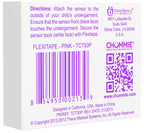 Chummie Flexitape Quick Peel Easy Stick, 60 Count (Pack of 1) - Pink