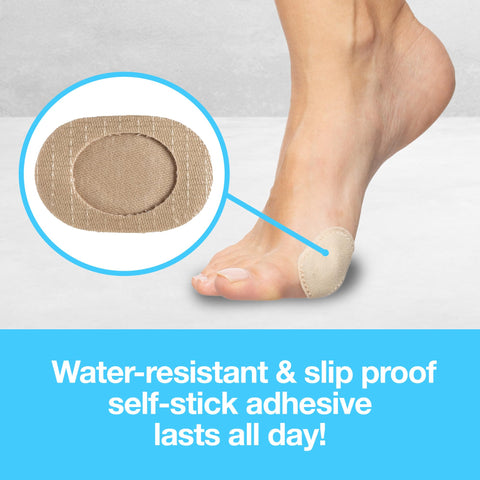 ZenToes Bunion Pain Relief Pads to Wear with Shoes - Moleskin Guards Protect Feet for Men and Women, All-Day Water-Resistant Sel